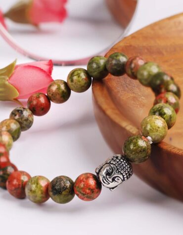 Buddha Stones Colorful String Peach Blossom Knot Tassels Protection Bracelet