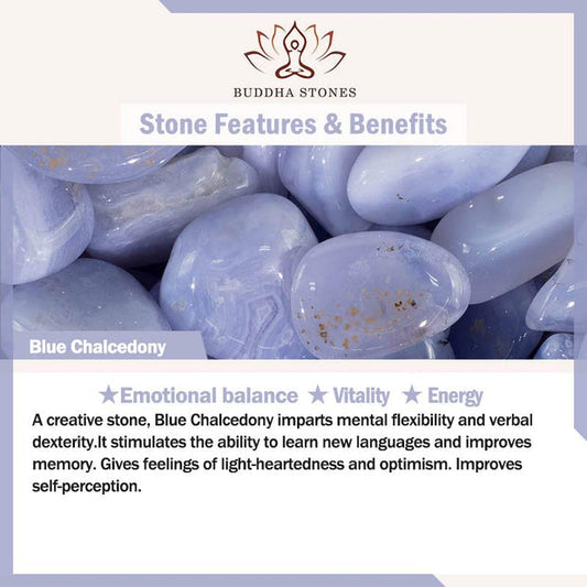 The Aesthetic and Functional Appeal of Buddha Stones Blue Chalcedony Bracelet