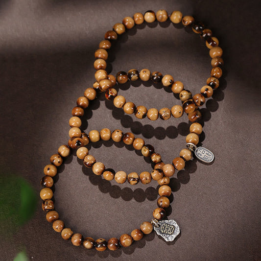 Pulsera de plata de ley 925 con piedras de Buda, sauce marino dorado natural, Zakiram, diosa de la riqueza, suerte, personaje Fu, éxito
