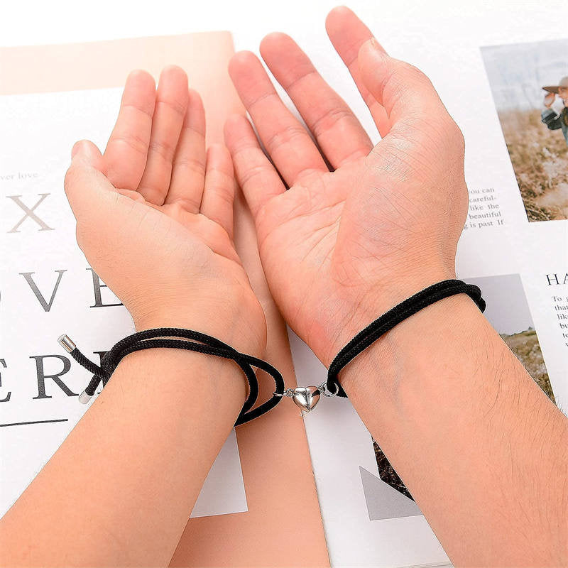 Pulsera magnética de amor para parejas, 2 unidades