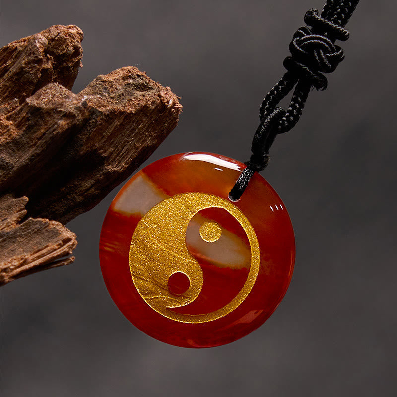 Collar con colgante espiritual Yin Yang, piedras de Buda, varios cristales, amatista, ojo de tigre, aventurina verde