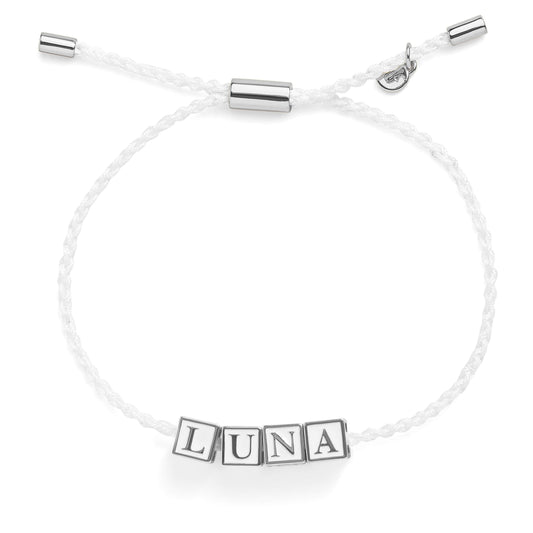 Pulsera personalizada con letras en bloque