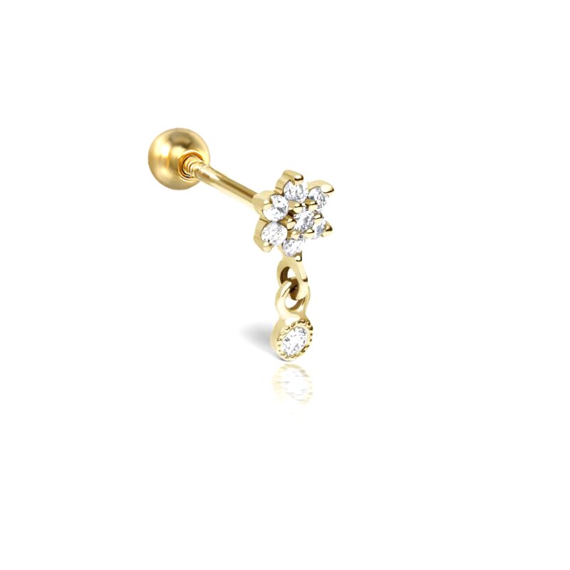 Pendientes colgantes pavé S925