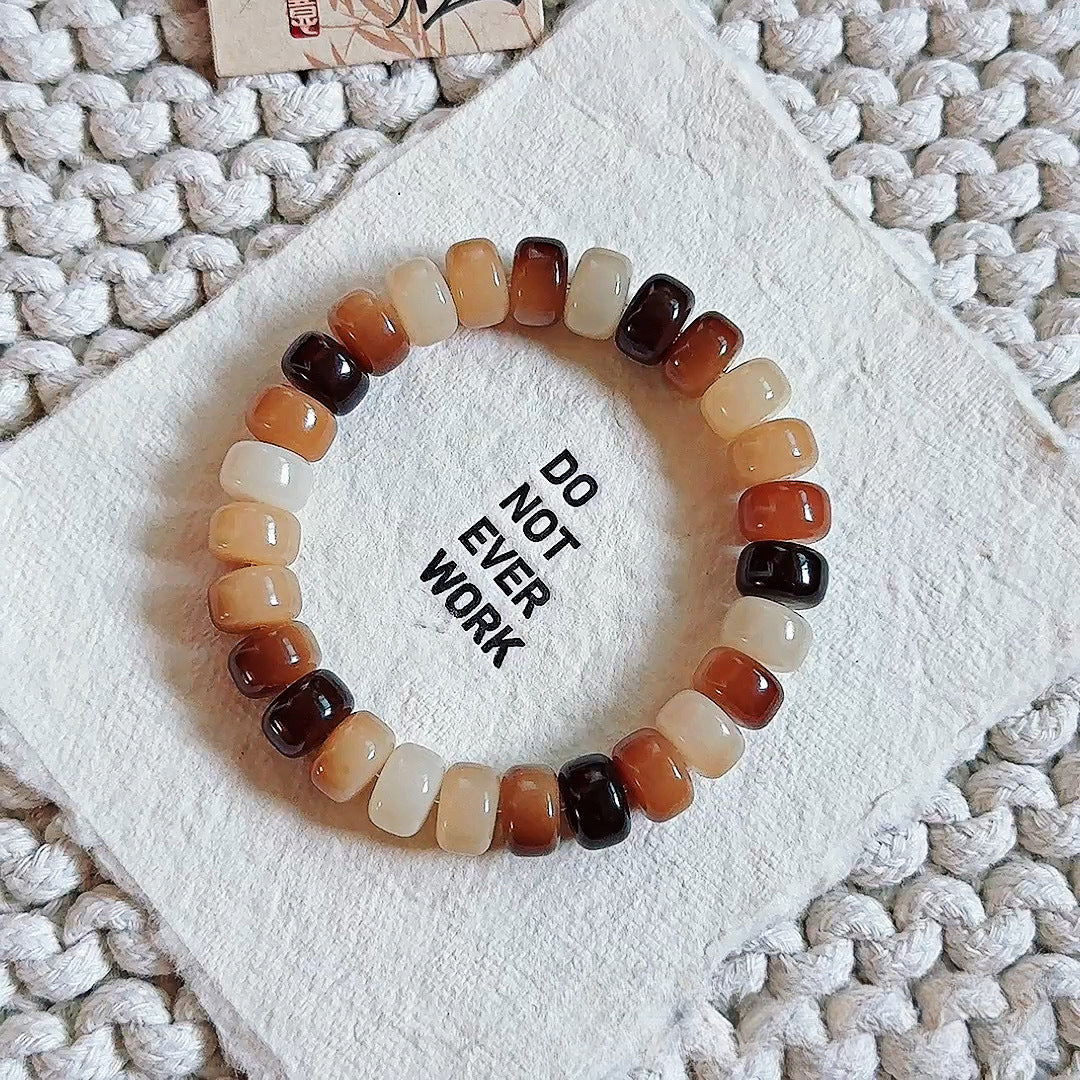 11mm Thin Slice Multi-Treasure Bodhi Bead Bracelet (Available in Multiple Colors) - Touch Bling
