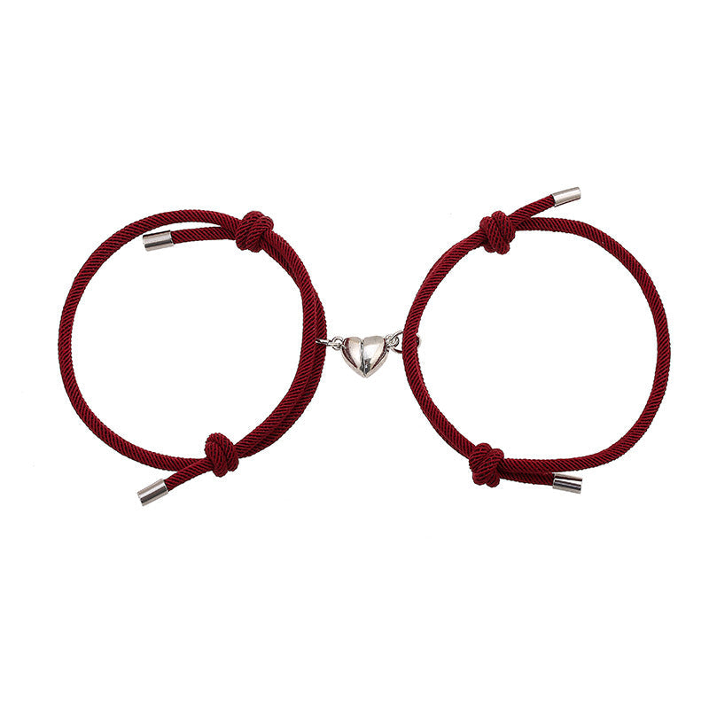Pulsera magnética de amor para parejas, 2 unidades