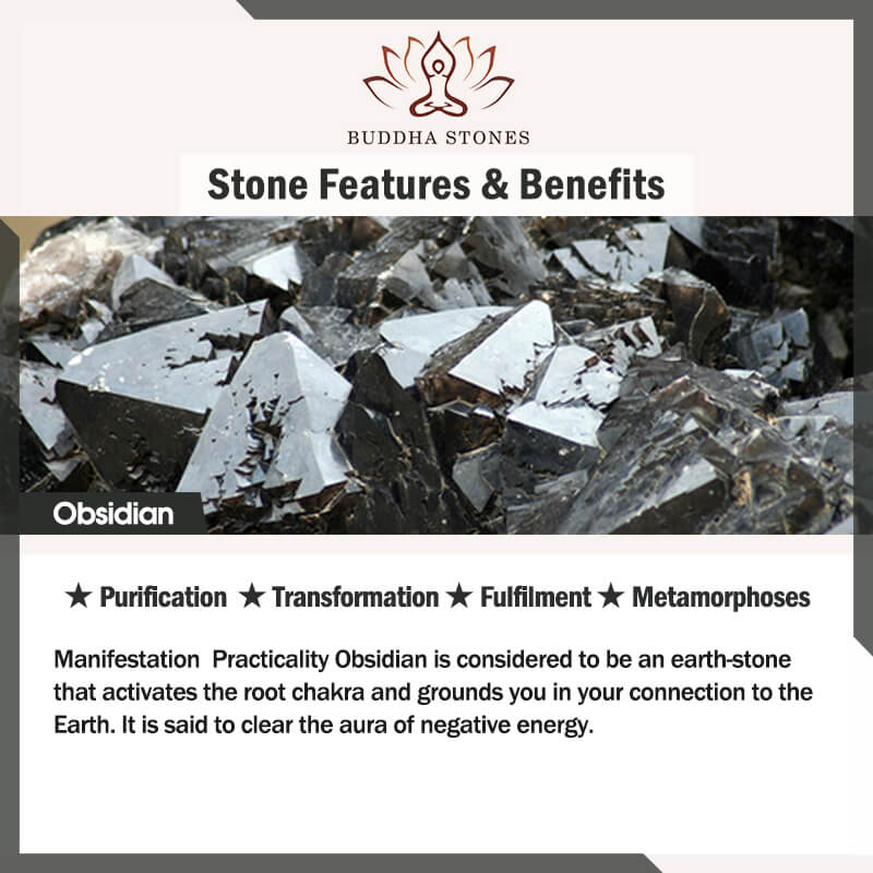 Buddha Stones Halskette mit Glücksbringer-Anhänger aus 18 Karat vergoldetem Obsidian