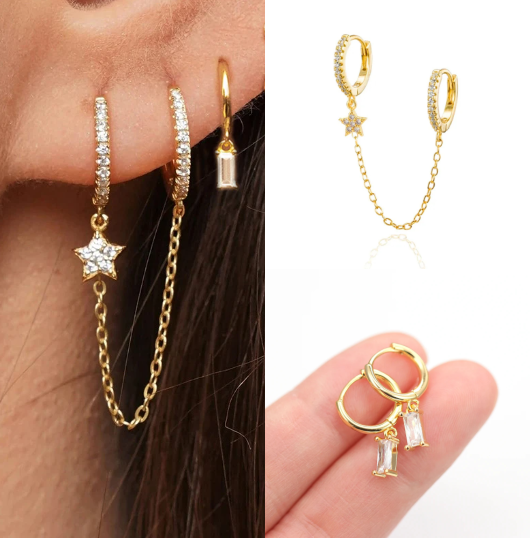 Juego de pendientes Cindy