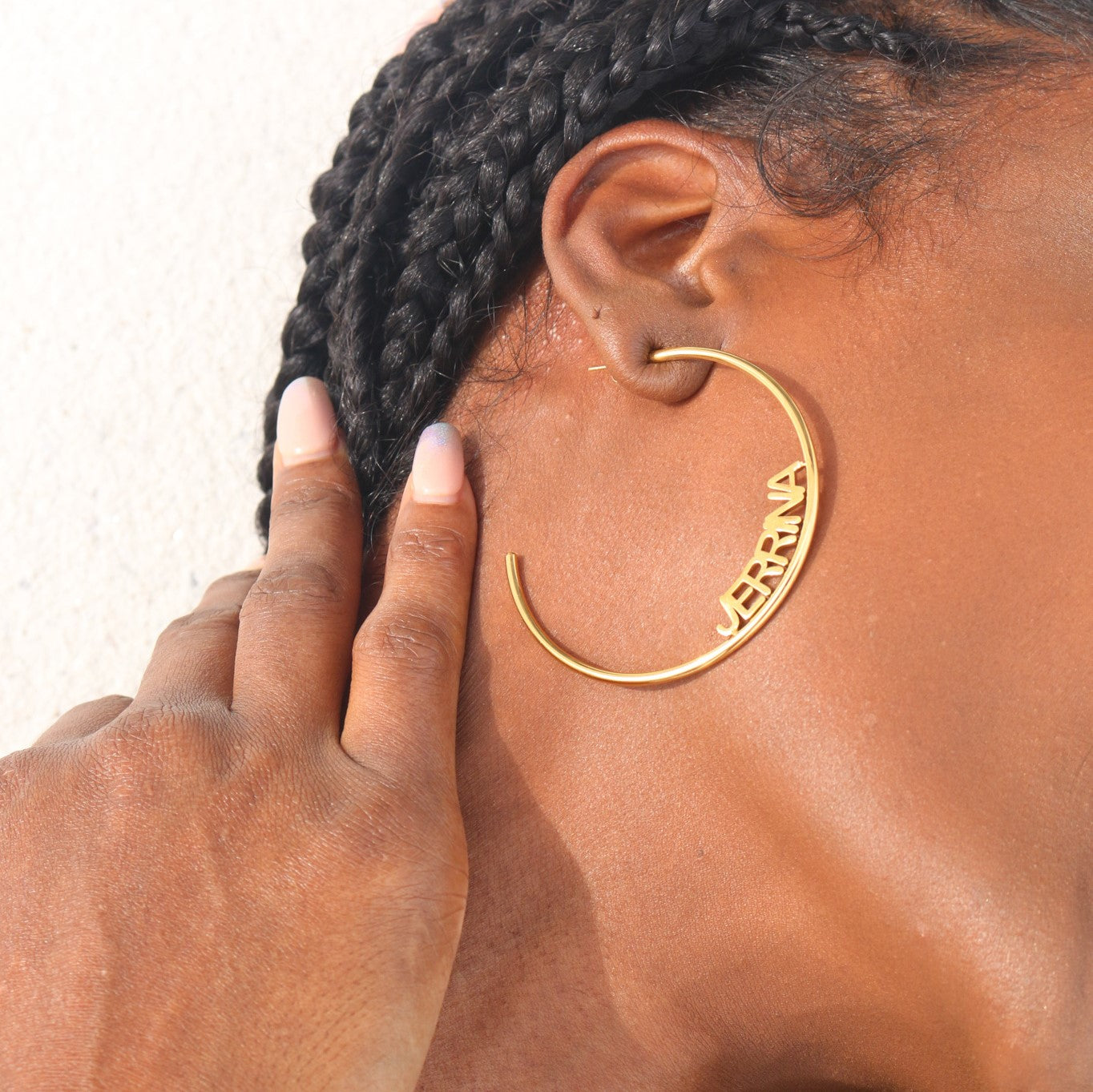 Personalized Name Hoop Earrings