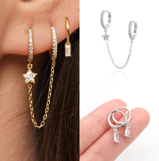 Juego de pendientes Cindy
