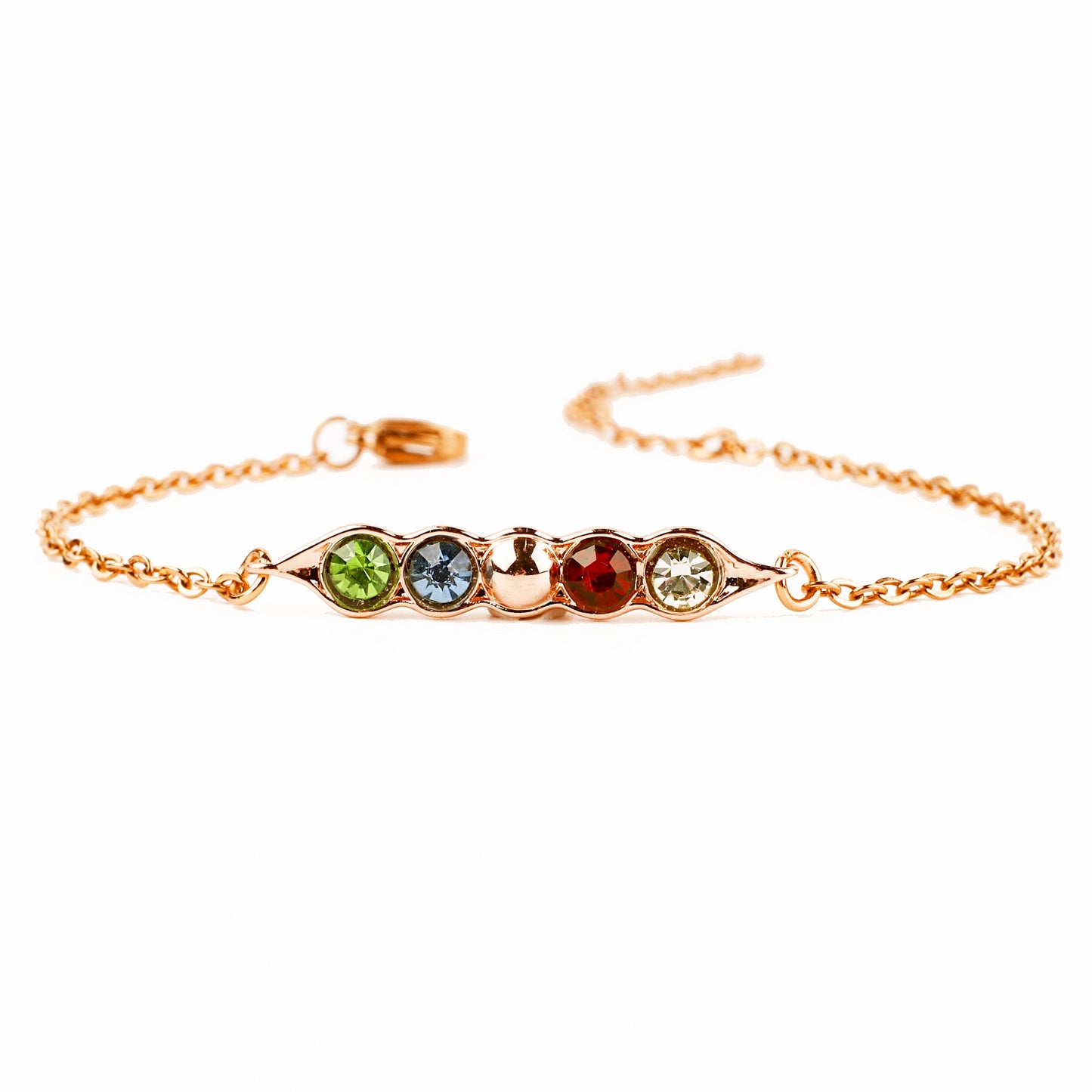 Erbsen in einer Schote Geburtssteinarmband