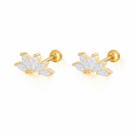 Crystal Pave Earrings S925