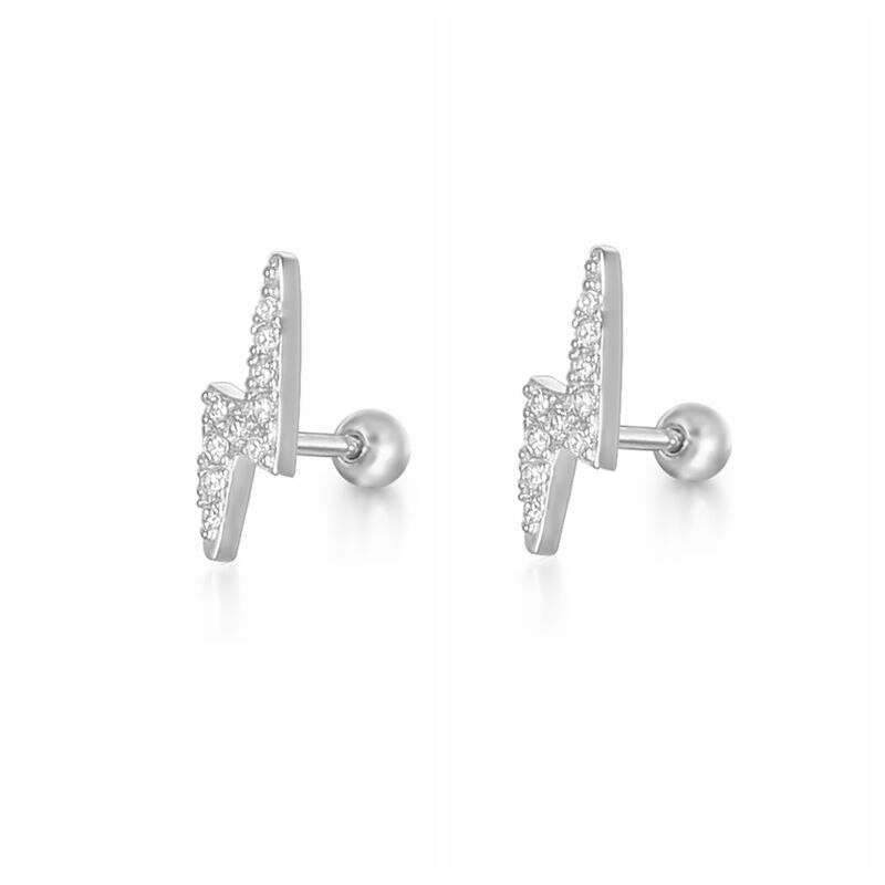Pendientes de cristal pavé S925