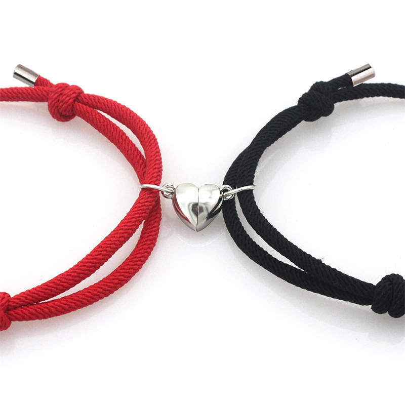 Pulsera magnética de amor para parejas, 2 unidades