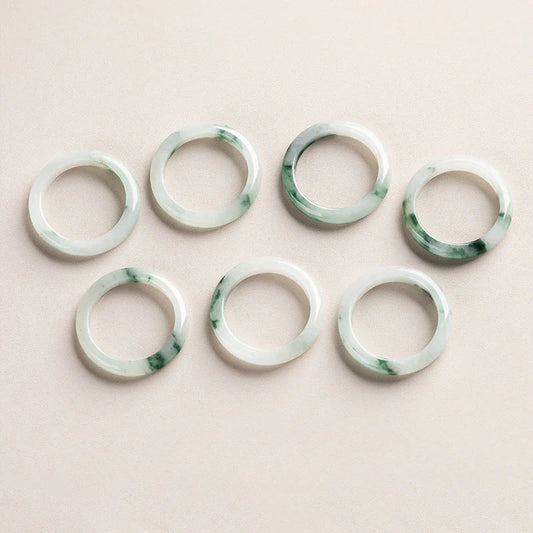 Jadeite "Flowing Green" Ring – Elegant & Timeless - Touch Bling