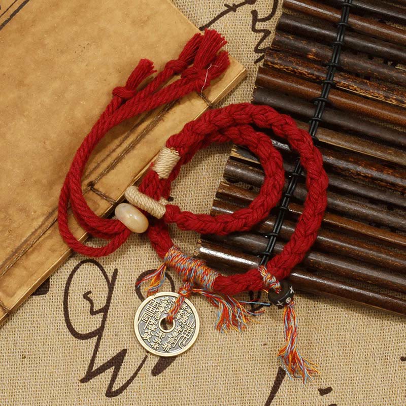 Pulsera hecha a mano con piedras de Buda, montaña, fantasmas, gastar dinero y alejar malos espíritus.