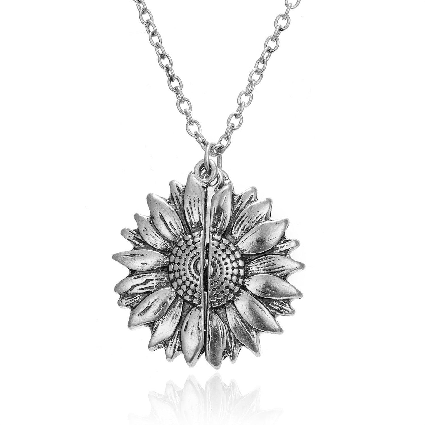 "You Are My Sunshine" Sunflower Necklace