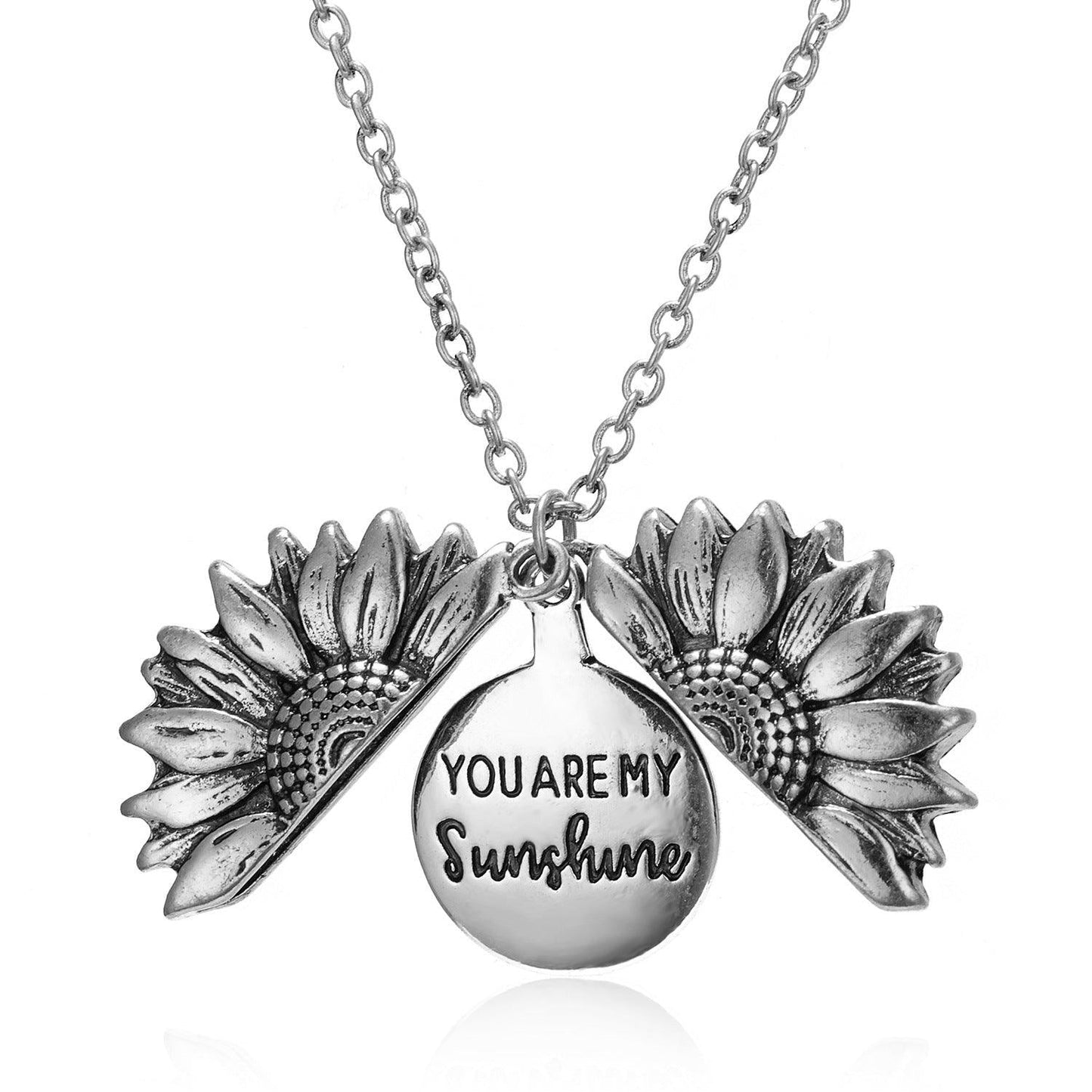 "You Are My Sunshine" Sunflower Necklace