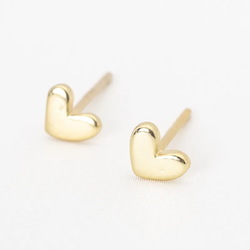 Pendientes de corazón delicados S925
