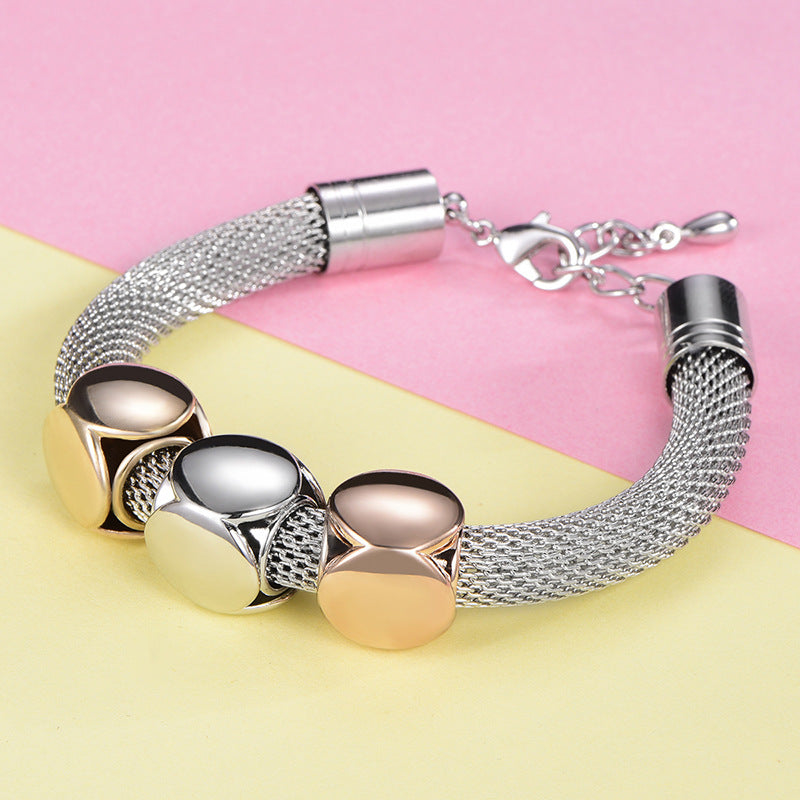 Test - Tri-Cube Metal Bracelet