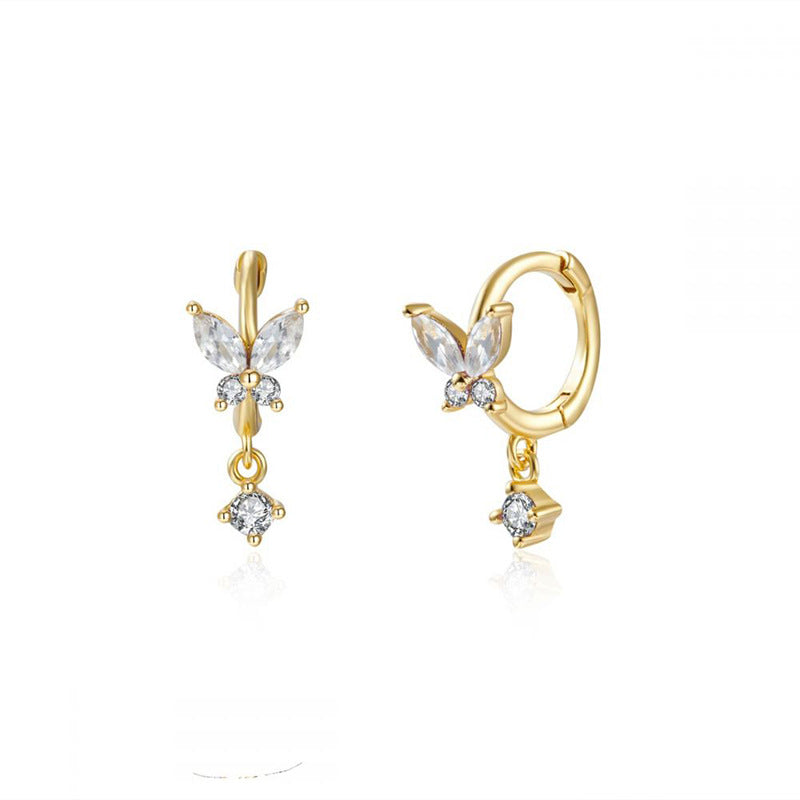 Pendientes colgantes pavé S925