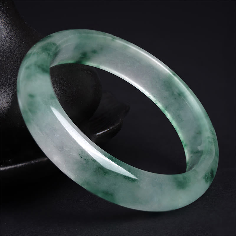 Pulsera de la suerte con flor flotante de jade natural y piedras de Buda