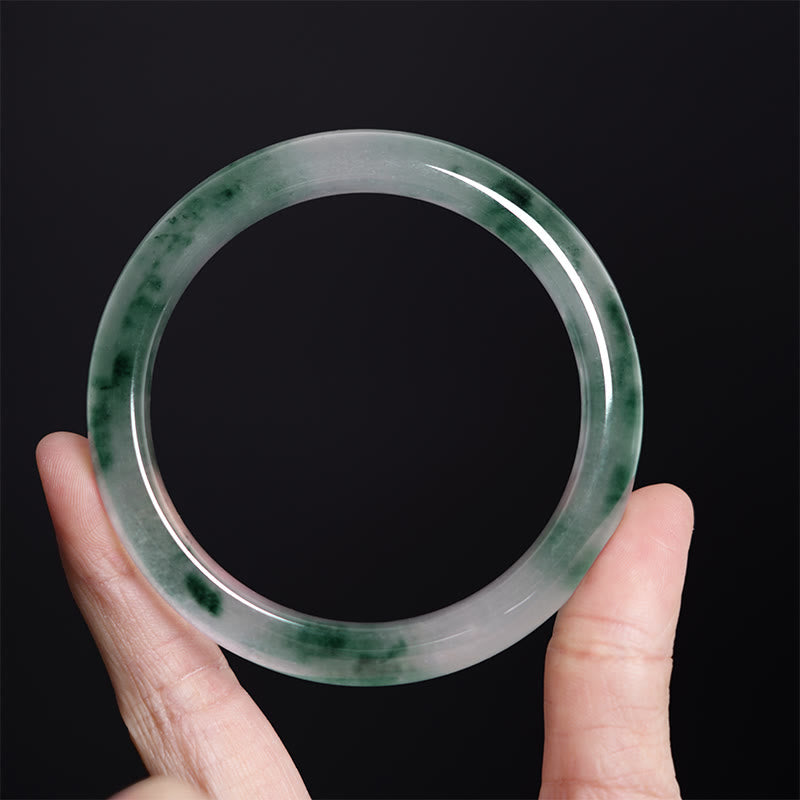 Pulsera de la suerte con flor flotante de jade natural y piedras de Buda