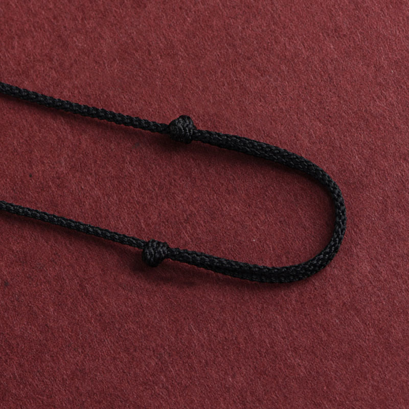 Collar con colgante de plata de ley 999 con seis palabras verdaderas del Sutra del Corazón y piedras de Buda