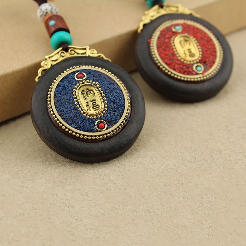 Piedras de Buda tibetano Shankha Concha Om Mani Padme Hum Lotus Fu personaje calabaza paz llavero