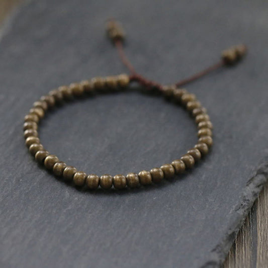 Buddha Stones Copper Brass Beads Balance Wealth Simple Bracelet