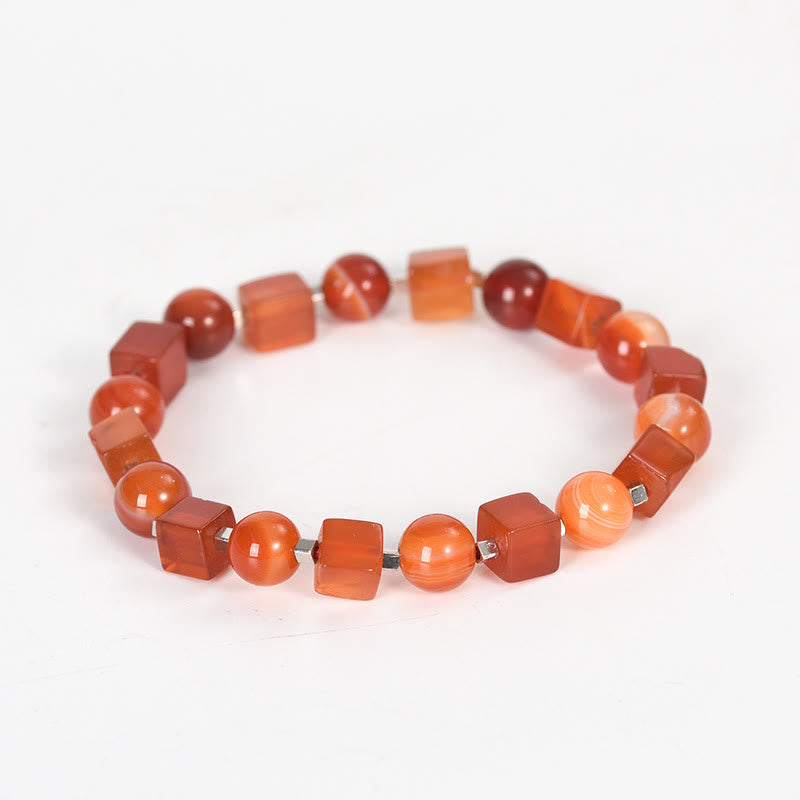 Pulsera de purificación de obsidiana negra con varios cristales y piedras de Buda