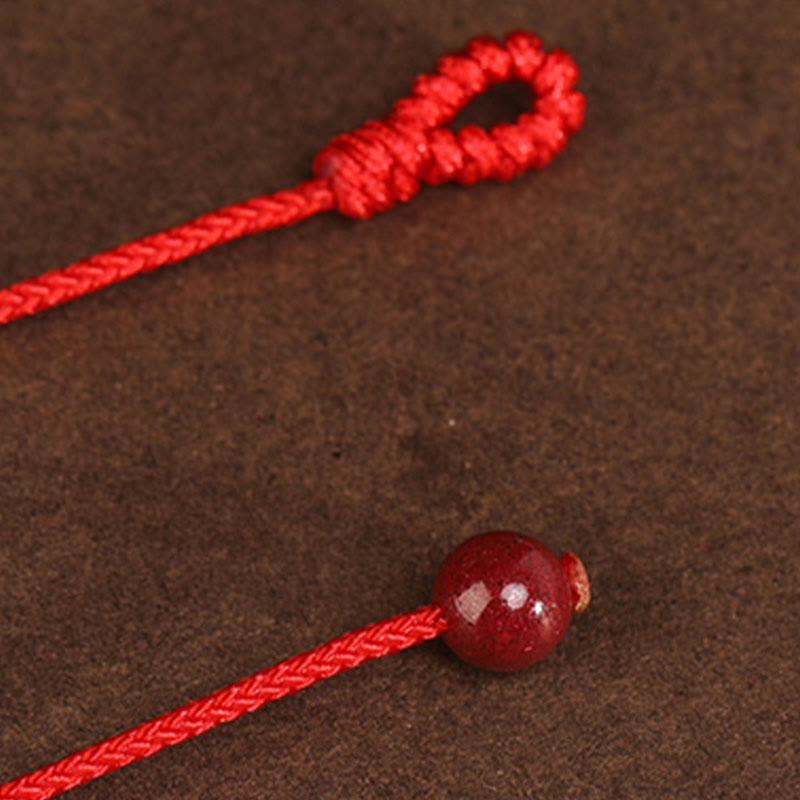 Cadena para el vientre de hilo rojo de oro macizo 999 con piedra de Buda
