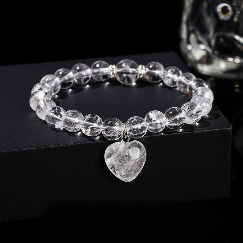 Pulsera de equilibrio con forma de corazón de amor y aventurina verde de varios cristales de Buda