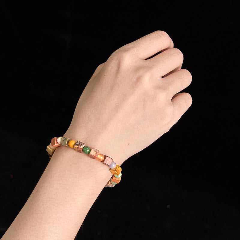 Pulsera de prosperidad de ágata roja de piedra Shoushan de Buddha Stones