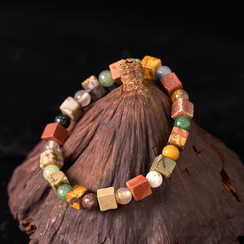 Pulsera de prosperidad de ágata roja de piedra Shoushan de Buddha Stones