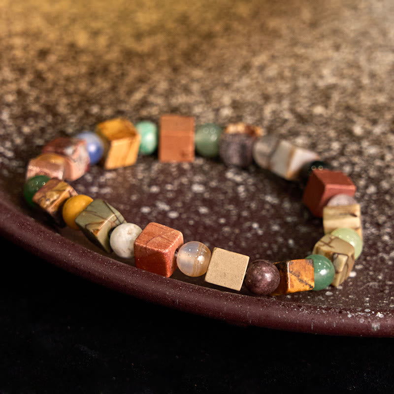 Pulsera de prosperidad de ágata roja de piedra Shoushan de Buddha Stones