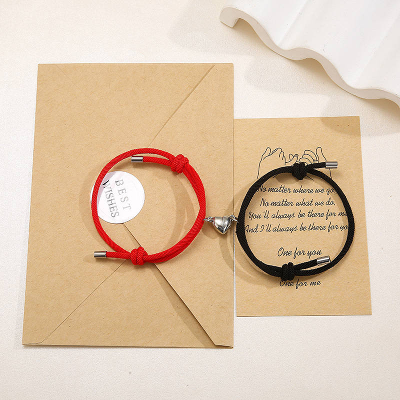 Pulsera magnética de amor para parejas, 2 unidades