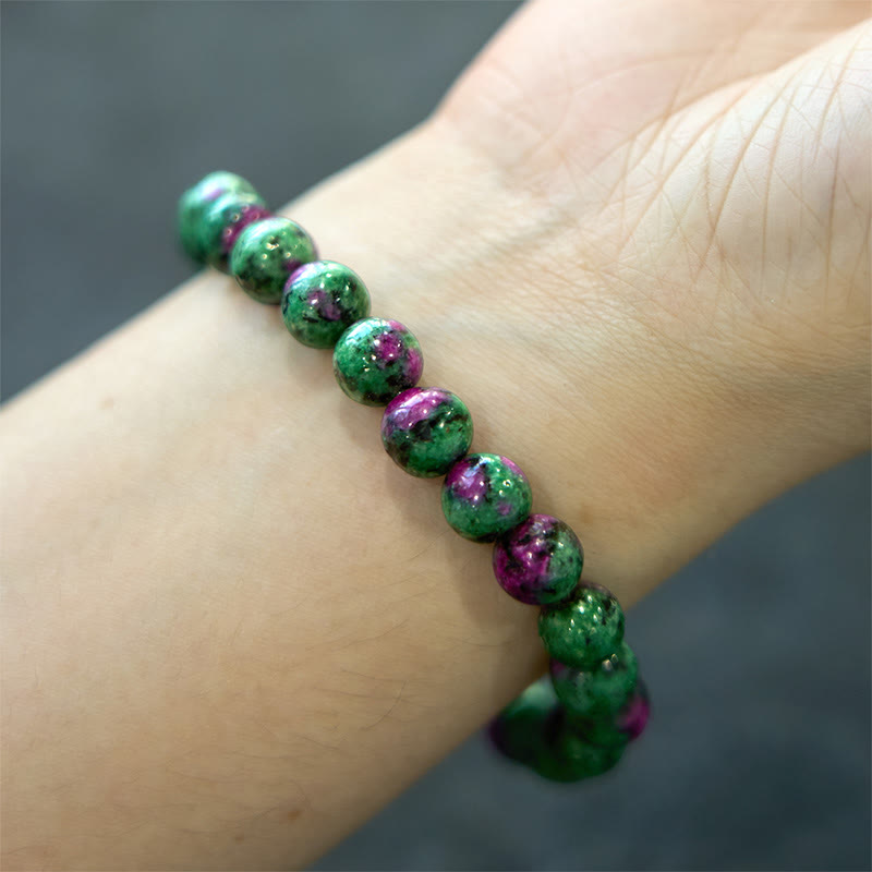 Pulsera de conexión con rubí y zoisita de Buddha Stones