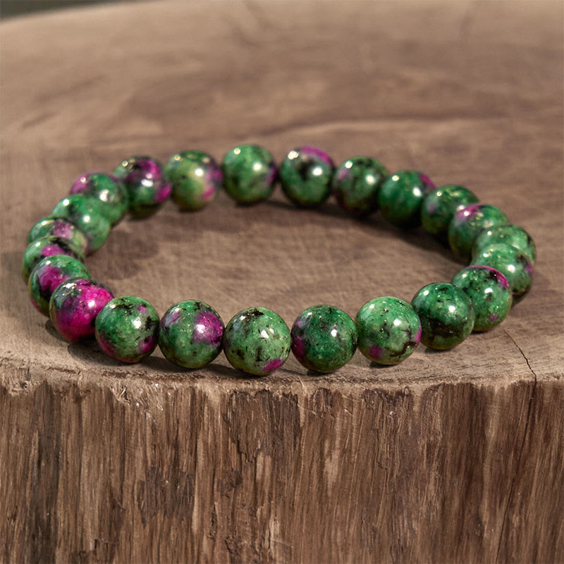 Pulsera de conexión con rubí y zoisita de Buddha Stones