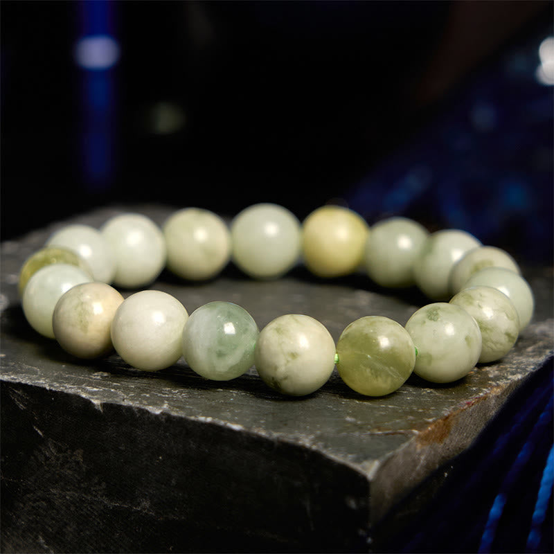 Pulsera de jade de la abundancia con piedras de Buda
