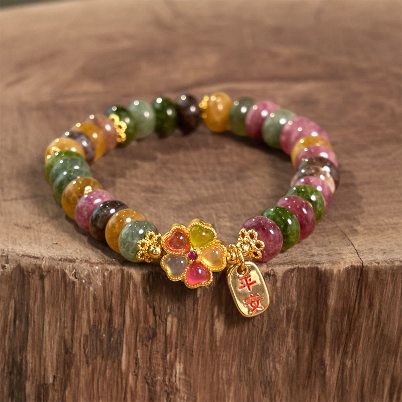 Pulsera de piedras de Buda, turmalina, jade y amor seguro y saludable