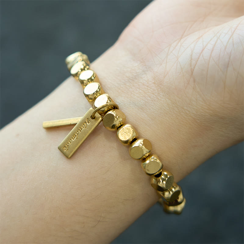 Pulsera curativa de cobre con piedras de Buda