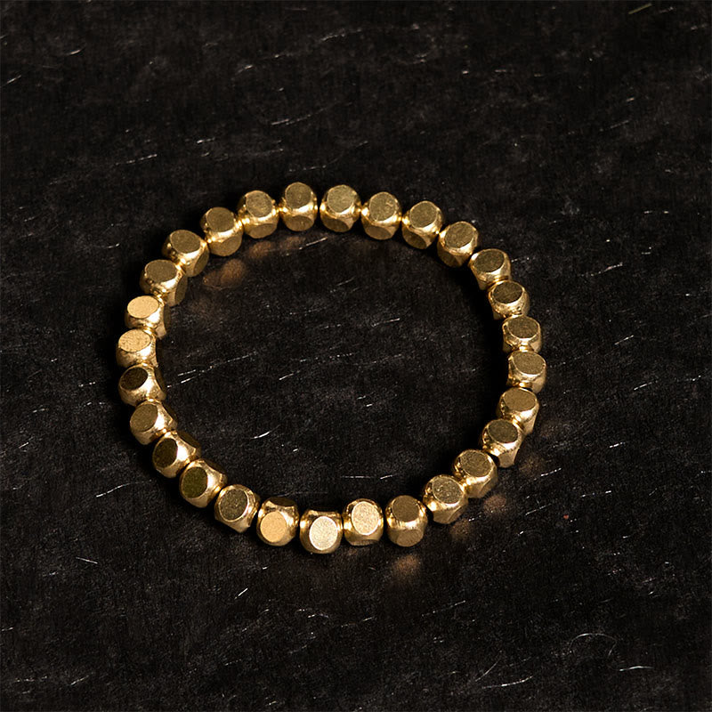 Pulsera curativa de cobre con piedras de Buda para la buena suerte
