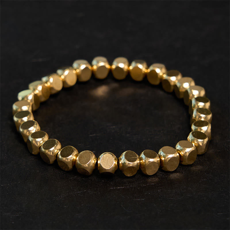 Pulsera curativa de cobre con piedras de Buda para la buena suerte