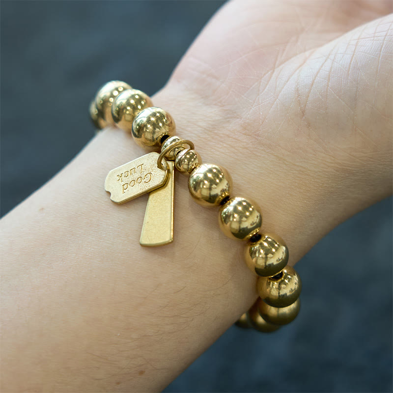 Pulsera curativa de cobre con piedras de Buda