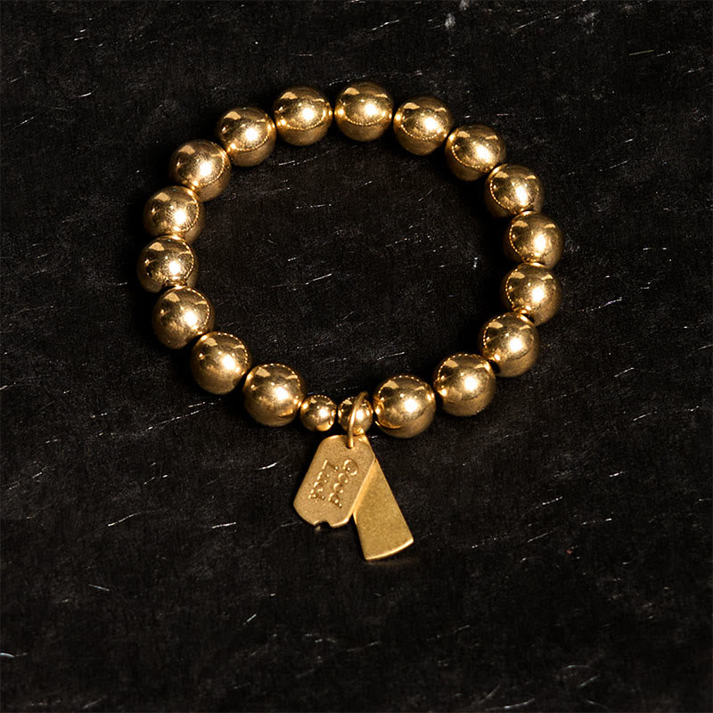 Pulsera curativa de cobre con piedras de Buda