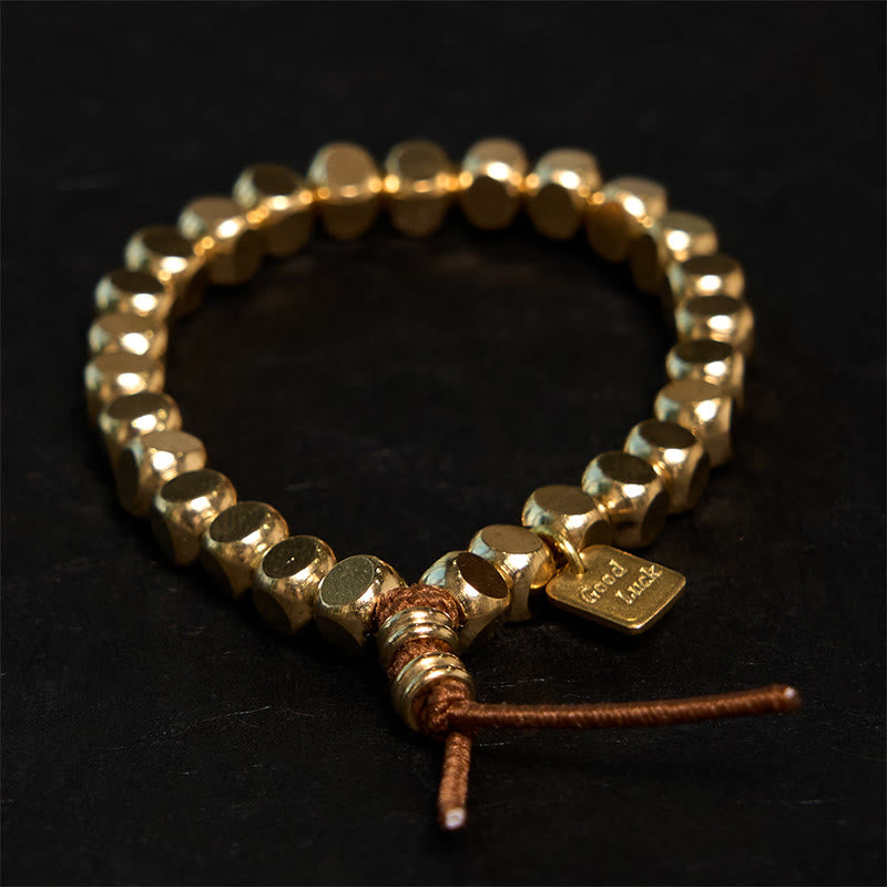 Pulsera de cobre con piedras de Buda para el autocuidado y la buena suerte