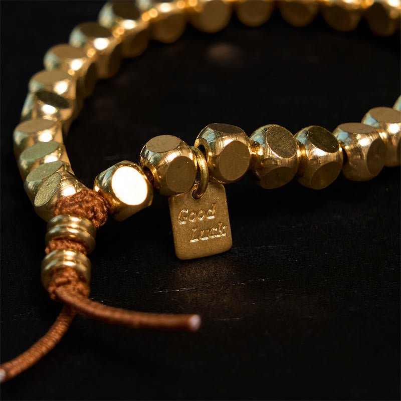 Pulsera de cobre con piedras de Buda para el autocuidado y la buena suerte