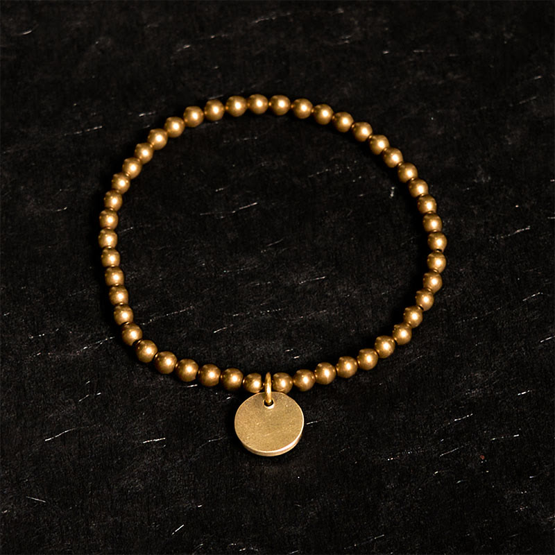 Pulsera de equilibrio de cobre Amekaji con piedras de Buda