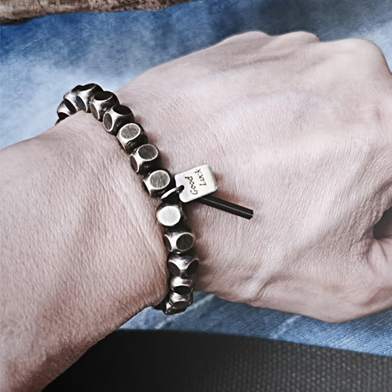 Pulsera de cobre con piedras de Buda para la buena suerte y la riqueza