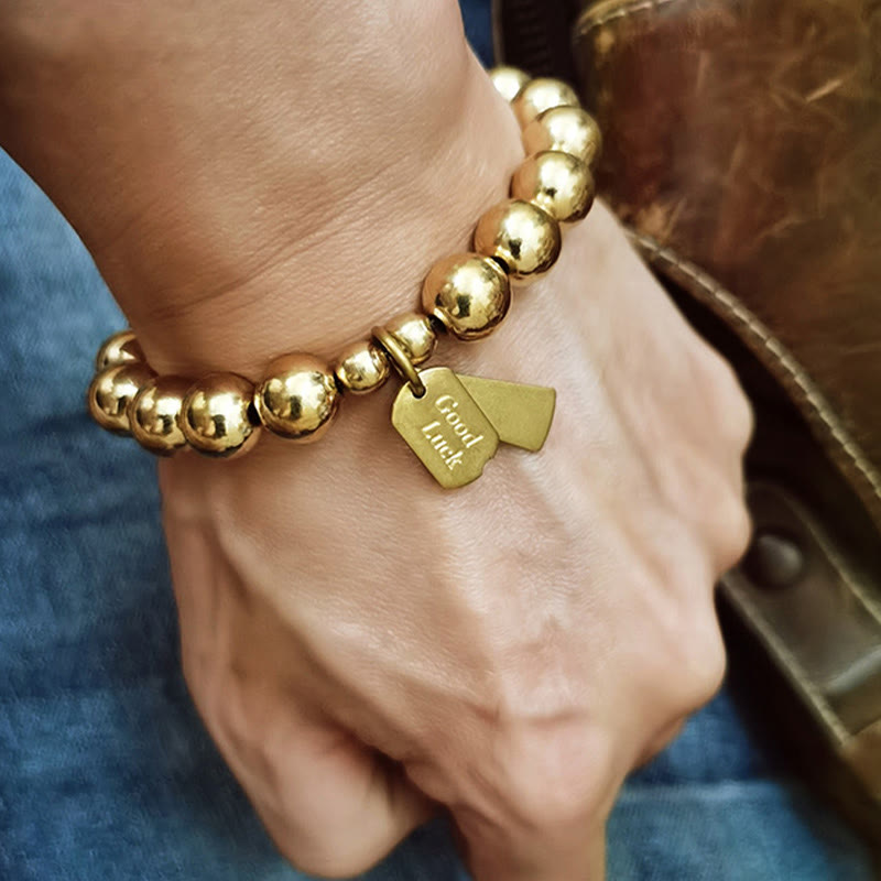 Pulsera curativa de cobre con piedras de Buda